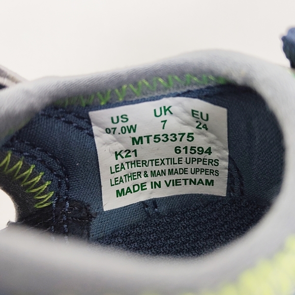 Merrell Little Kid's Size 7 Hydro Hiker Sandals Wide Boy Jr. Water Shoes Blue - Picture 6 of 9